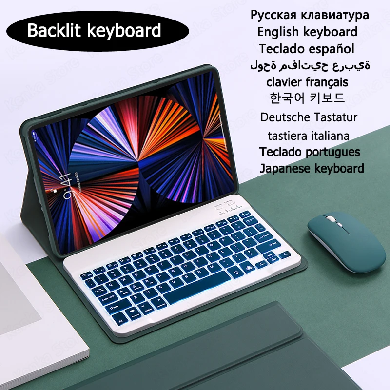 

Cover for Xiaoxin Pad 2022 Case 10.6 Backlit Keyboard Case for Lenovo Tab M10 Plus 3rd Gen Case 10 6 Keyboard Funda Teclado Capa