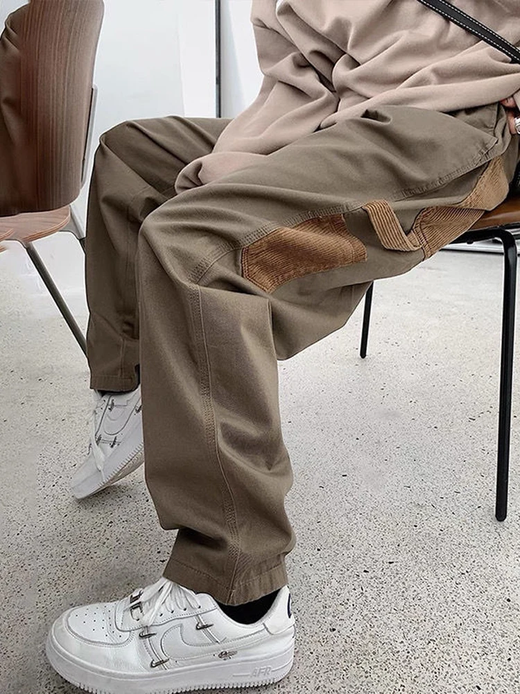

Harajuku Cargo Pants Women Vintag Y2k Hip Hop Oversized Patchwork Japan Style Loose Trousers Female Streetwear Grunge