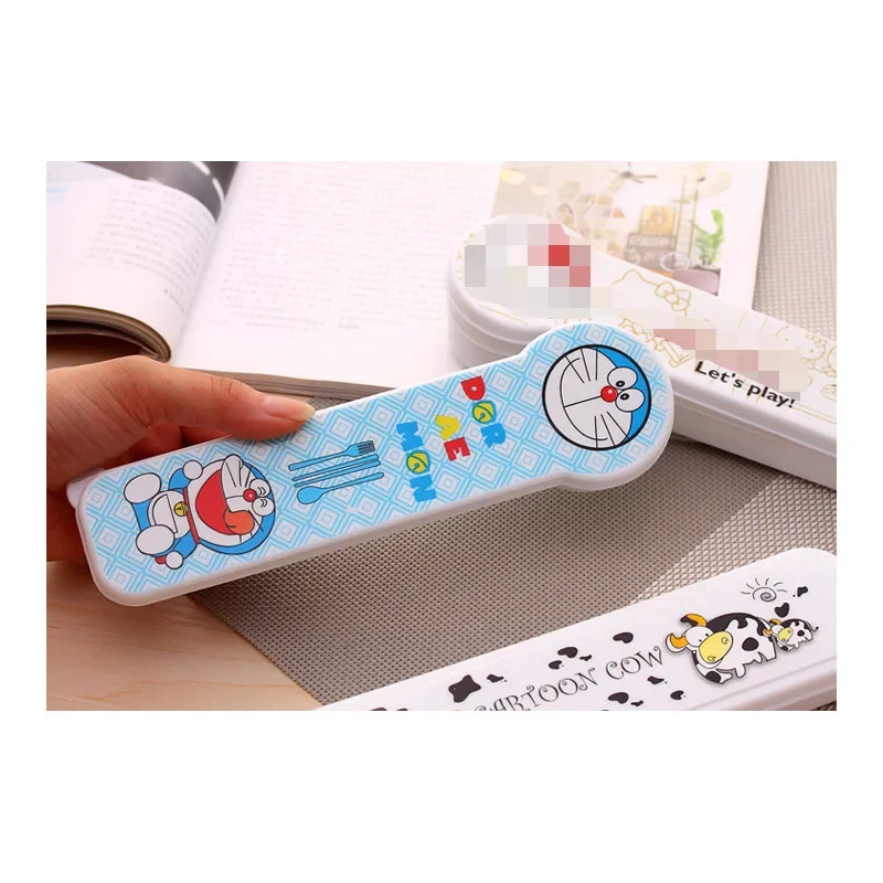 Новинка детская посуда Doraemon милые детские палочки набор ложек Мультяшные