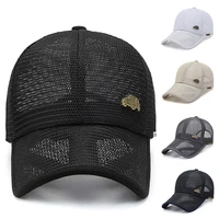 2022 mesh baseball cap breathable summer caps dad hat outdoor fishing hats snapback trucker cap women mens