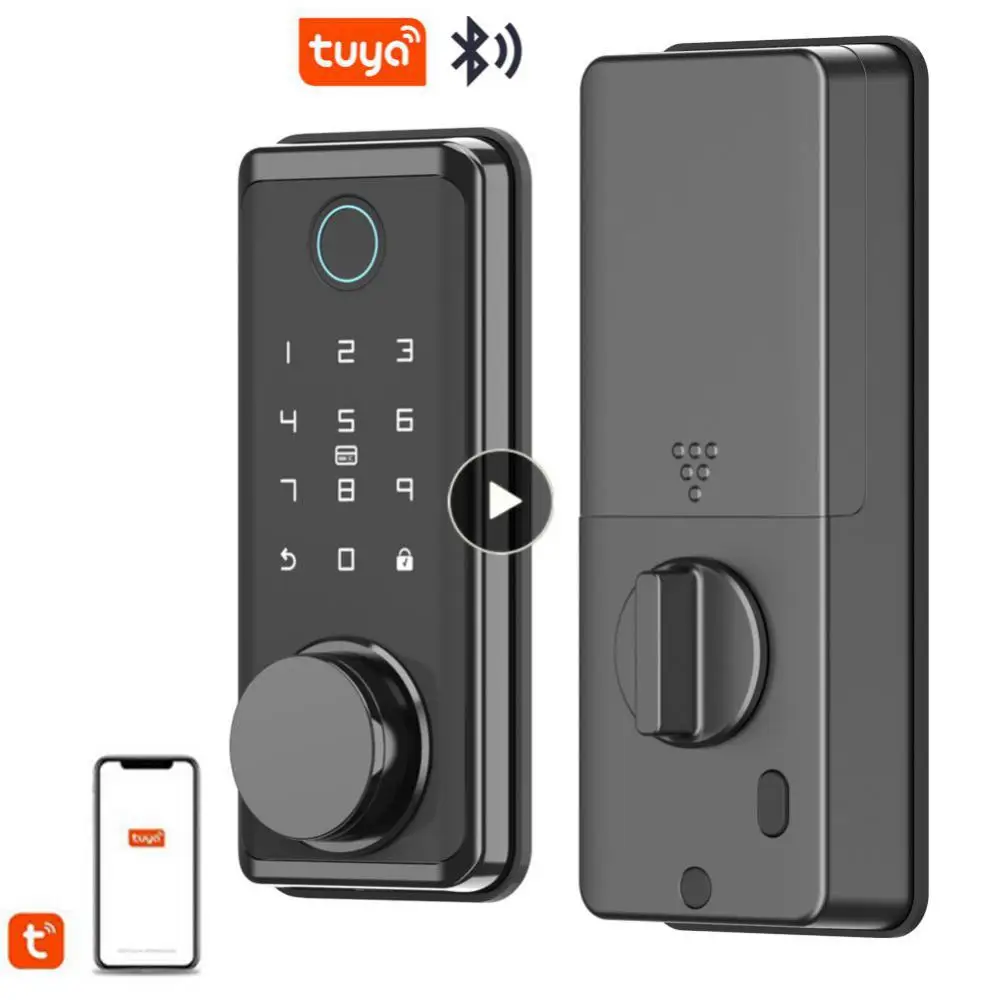 

App Control Smart Door Lock Tuya Keyless Password Lock Compatible Smart Home Mobile Unlock Fingerprint Lock