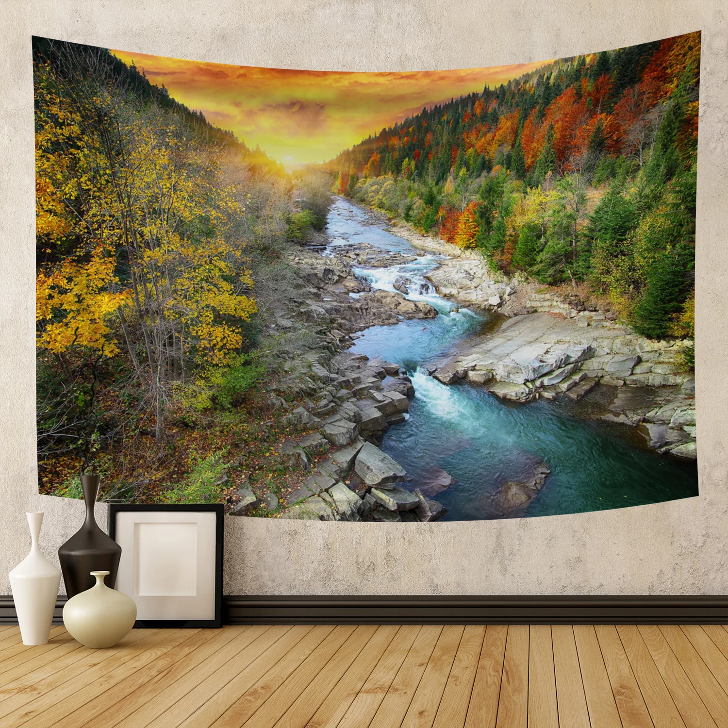 

Nature Tapestry Wall Hanging Forest Landscape Tapestries Large Tapestry Art Decor for Bedroom Dorm Decor