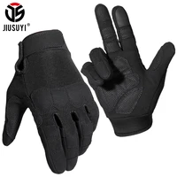 black tactical gloves military army airsoft fishing work long finger glove touch screen anti skid pad hunting mittens men women
