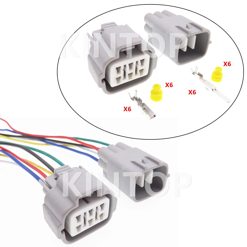 

1 Set 6 Pins Auto TS Accelerator Pedal Light Lamp Wire Socket For Toyota 6188-0175 6189-0323 90980-11663 90980-11194 90980-11193