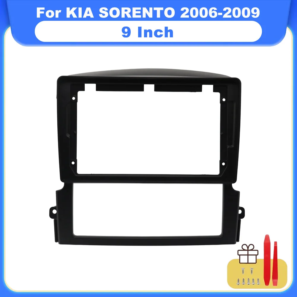 Фото 9-дюймовая 2DIN автомагнитола Android GPS MP5 с установочной рамкой для KIA SORENTO 2006-2009 №3