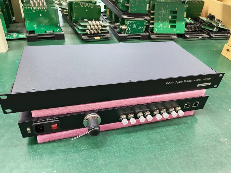 Фото Оптоволоконный медиаконвертер HO-LINK 2 CHS двунаправленный 12G SDI с разъемом 2 Gbit ETH SMPTE для систем видеонаблюдения/вещания №5