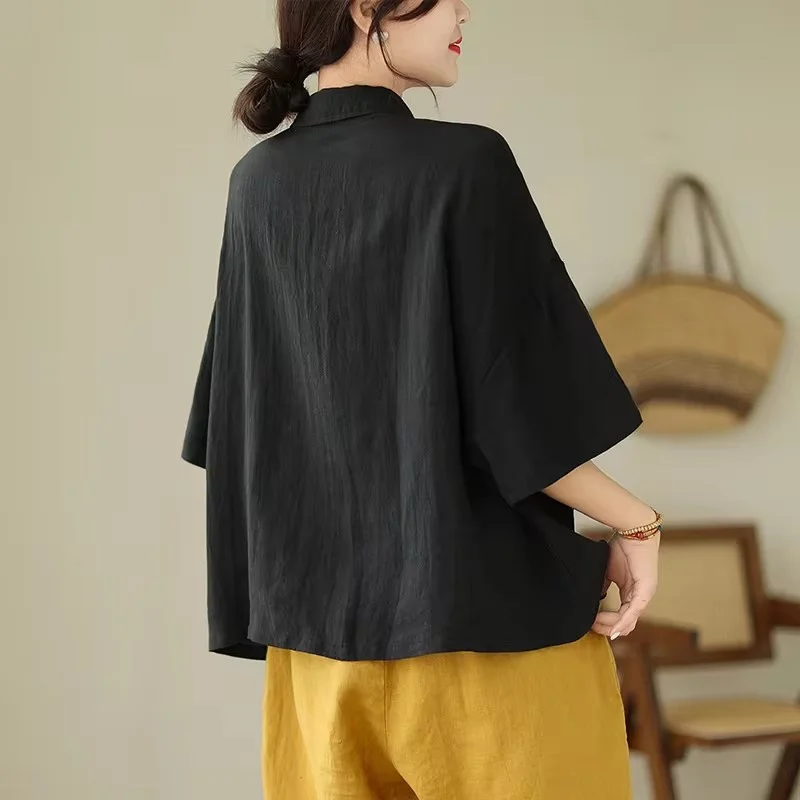 Летняя рубашка с коротким рукавом женские модные высококачественные корейские