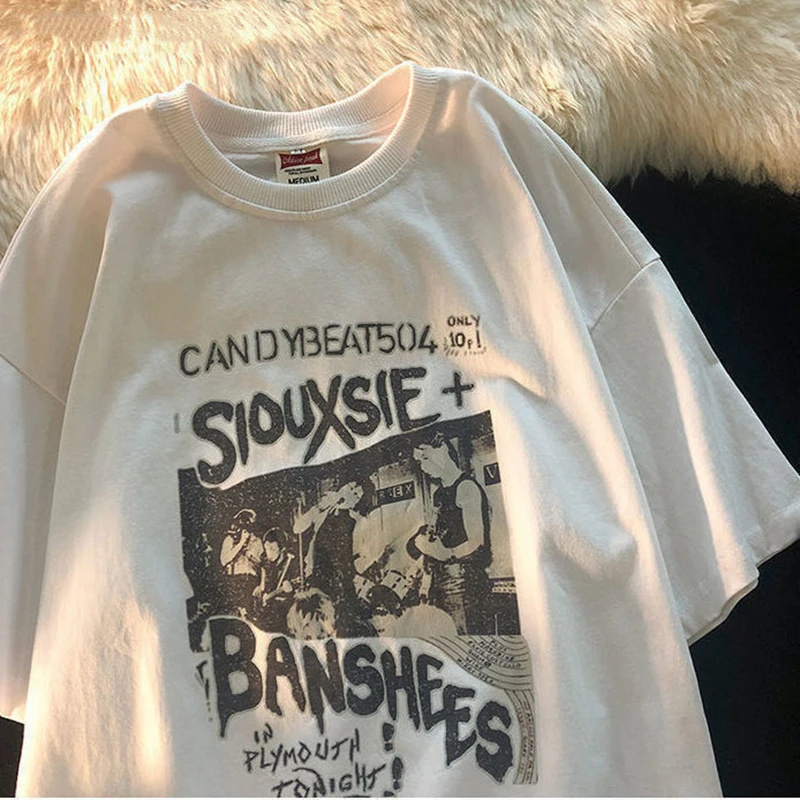 

Oversized T Shirt Women 2022 New Summer Hip Hop Streetwear Tops Loose Casual Short Sleeve Tee Shirt Harajuku Women's Clothes
