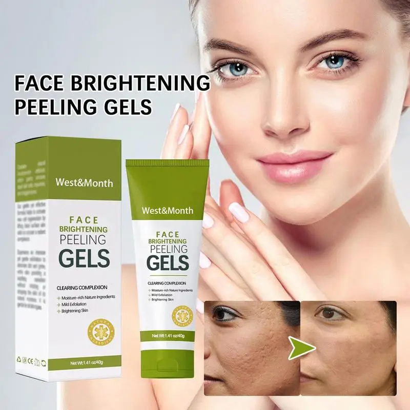 

40g Peeling Gel For Face Brightening Gel Dead Skin Remover For Face Gently Exfoliator All Skin Types Face Moisturizer