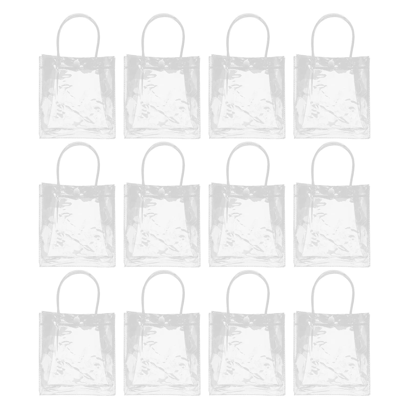 

Gift Cleartote Transparent Pvcparty Reusablefavor Wrap Handles Goodie Candy Treat Favors Handle Merchandise Treats Wrapping