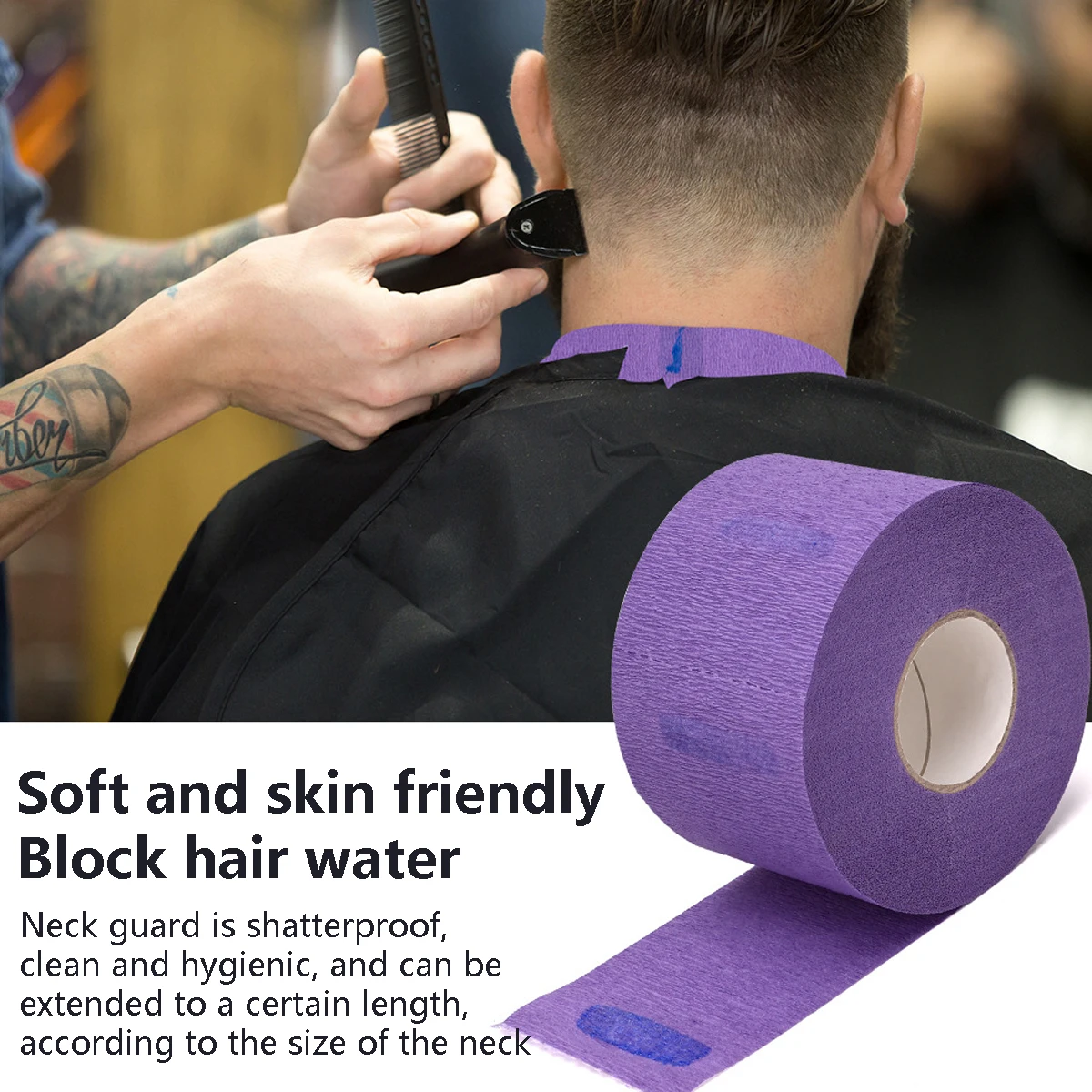 5 шт. одноразовая бумага для стрижки волос парикмахерской регулируемый