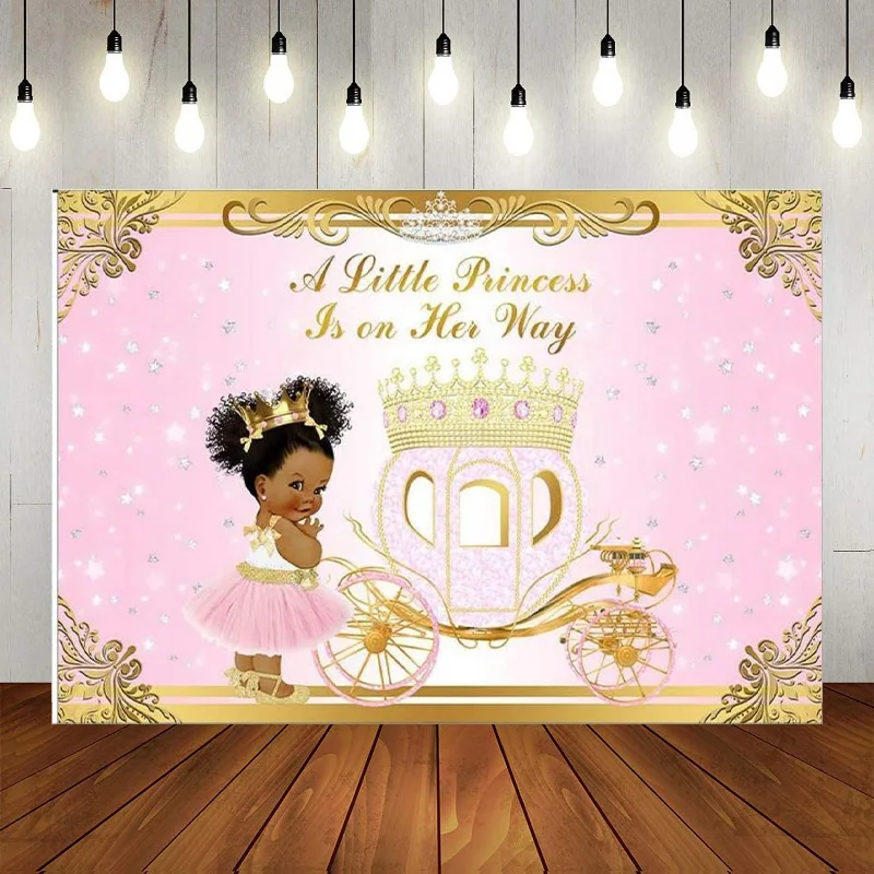 

Королевская принцесса украшение на заказ день рождения фон розовый фотостудия наборы баннер Золотая фотография Корона фон синий Фотофон