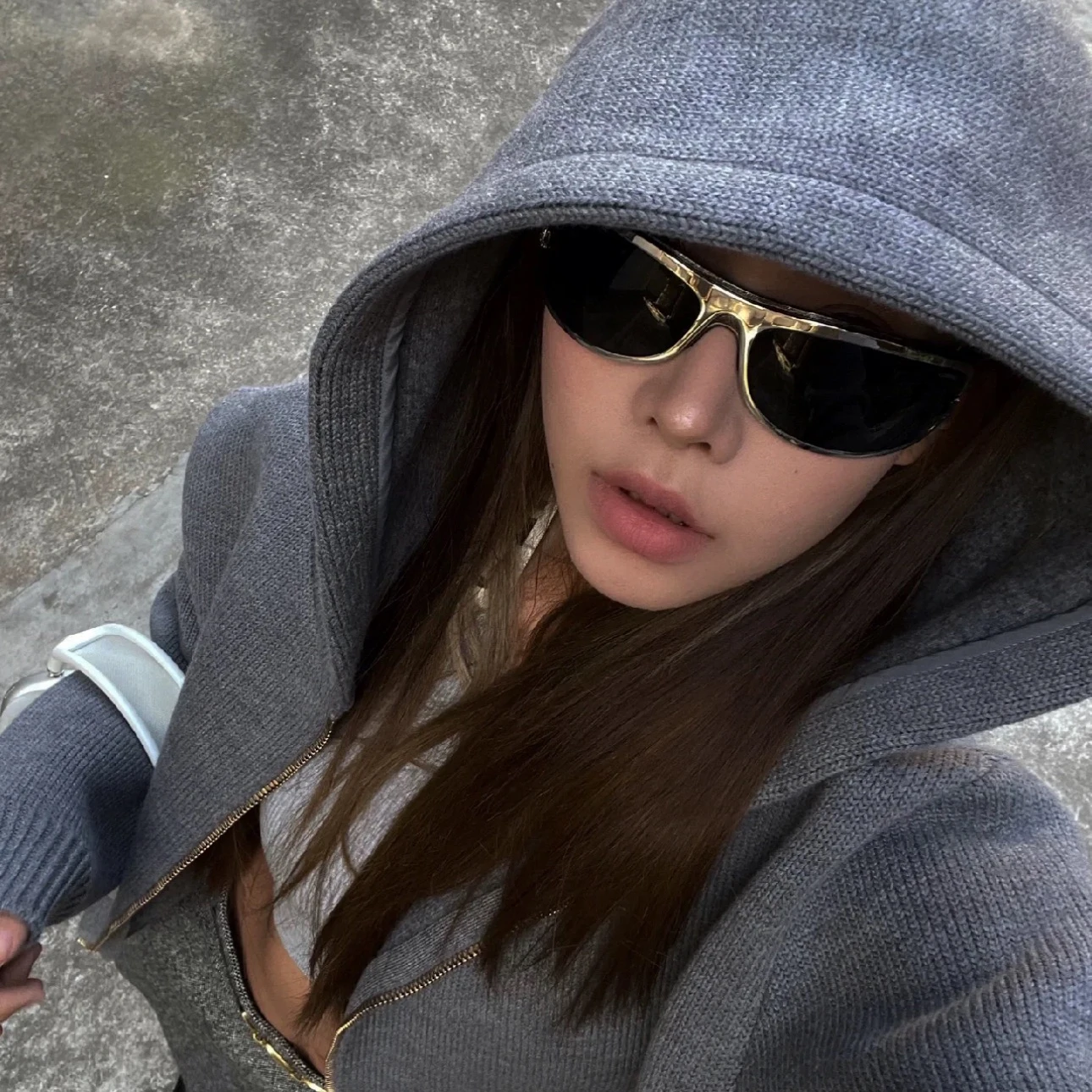 Y2K винтажные Роскошные брендовые дизайнерские изогнутые Квадратные