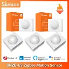 Датчик движения SONOFF SNZB-03 ZigBee, триггерный монитор в режиме реального времени, работает с приложением ZBBridge eWelink Alexa Google Home