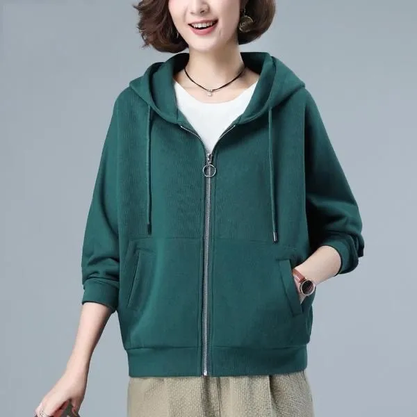 thick coat women 2020 autumn new Korean  cardigan trend fashion hoodie loose  women fashion  Cotton  Casual