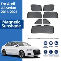 for audi a3 sedan 8v 2013 2020 magnetic car sunshade shield front windshield frame curtain rear side window sun shade visor