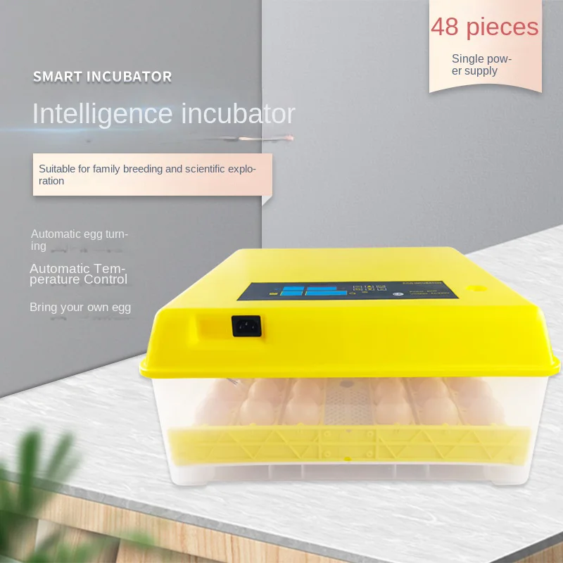 

48 Single Power Small Home Hatching Machine Pigeon Hatching Box Chicken Duck Goose Incubator Automatic Incubation Equipment