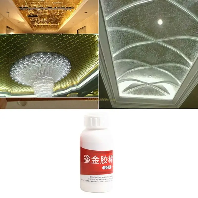 

100ml Gilding Adhesive Oil-based Adhesive for Foil Sheets Arts Craft Papers