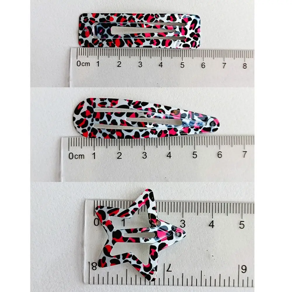 8 шт. заколки для волос с леопардовым принтом