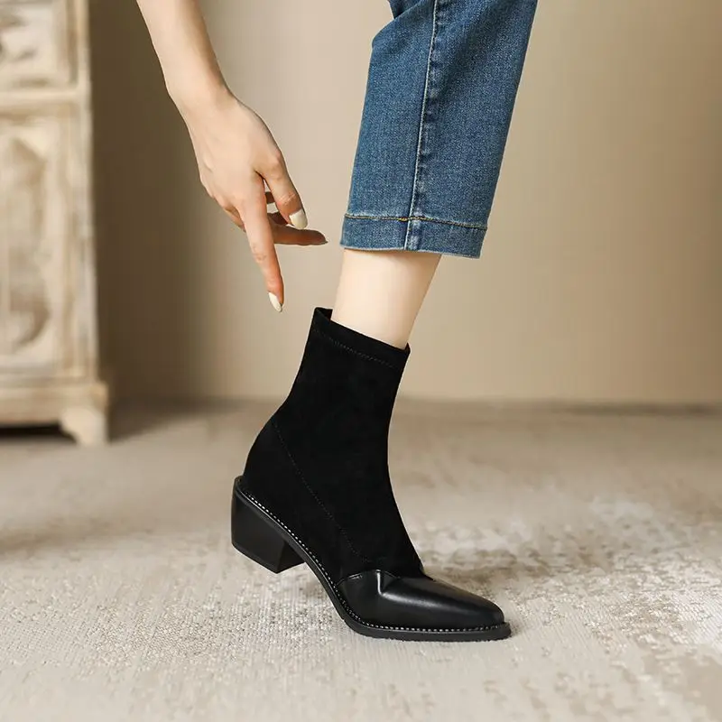 Женские резиновые сапоги зимняя обувь осенняя женские на платформе дождевик до