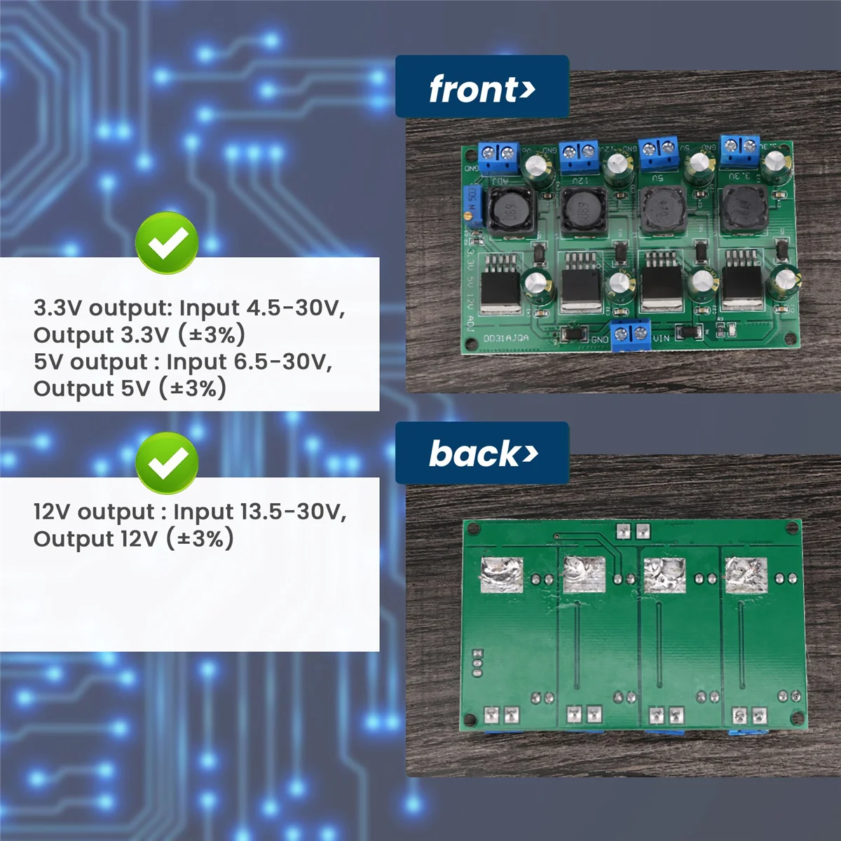3 А 4 канала несколько модулей импульсного источника питания В 5 12 регулируемый