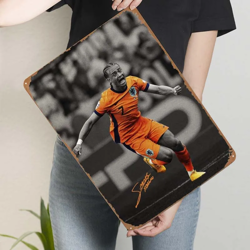 Плакат Xavi Simons спортивная металлическая вывеска в стиле ретро жестяная на заказ