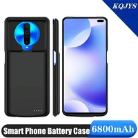 kqjys external power bank charging cover for redmi poco f2 battery case 6800mah battery charger case for xiaomi redmi poco x2