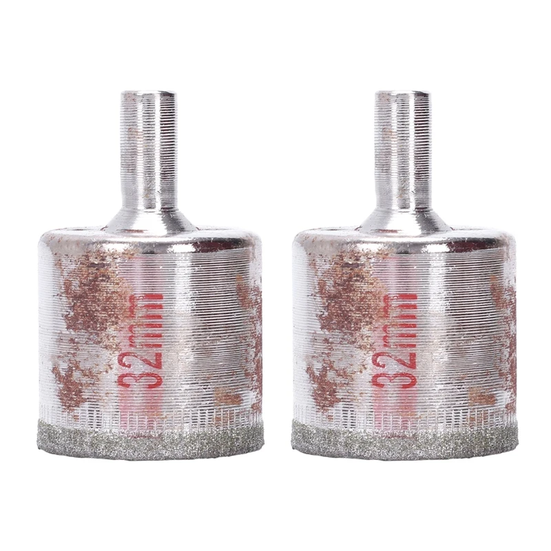 Сверло с шнеком диаметром 32 мм 2 шт. для керамических стеклянных плитки песчаника