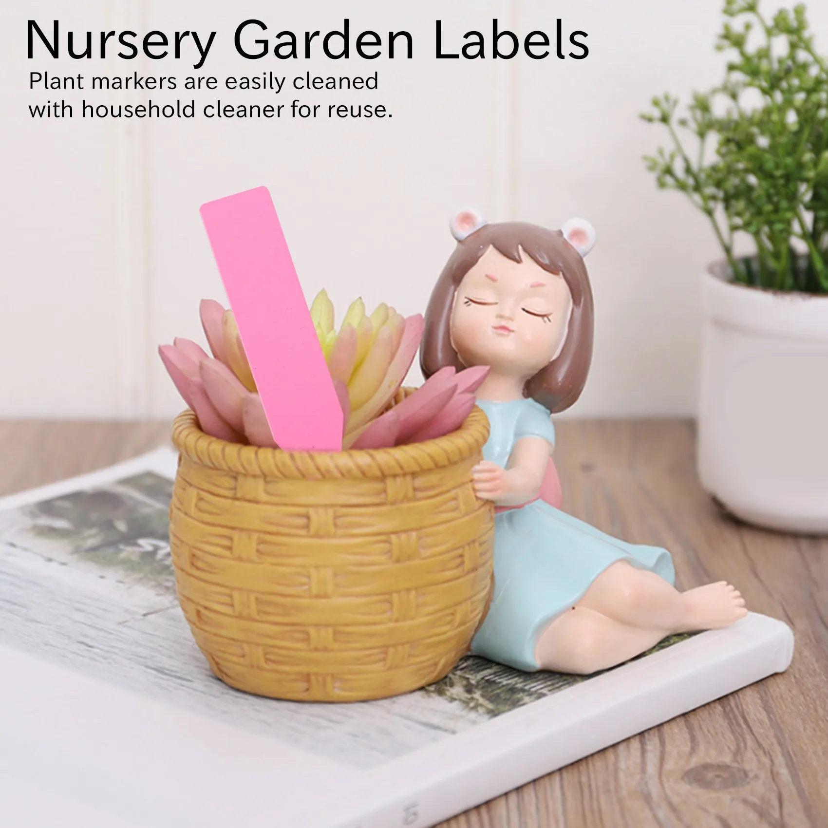

1000Pcs 2 Inches Plastic Plant Labels Plant Nursery Garden Labels Stakes Pot Marker Plant Garden Tags Multi-Color