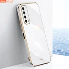 Силиконовый чехол с покрытием для телефона Huawei P Smart Pro Plus Y9S Y9 Prime 2019, роскошный мягкий чехол из ТПУ для Huawei Y7A P Smart 2021