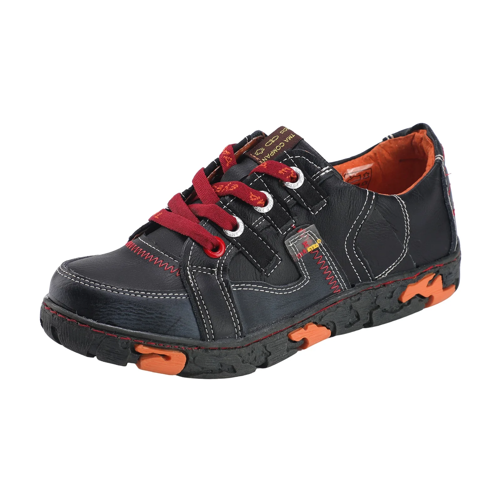 

Genuine Leather Women's Flat Sneaker Shoes for Outdoor