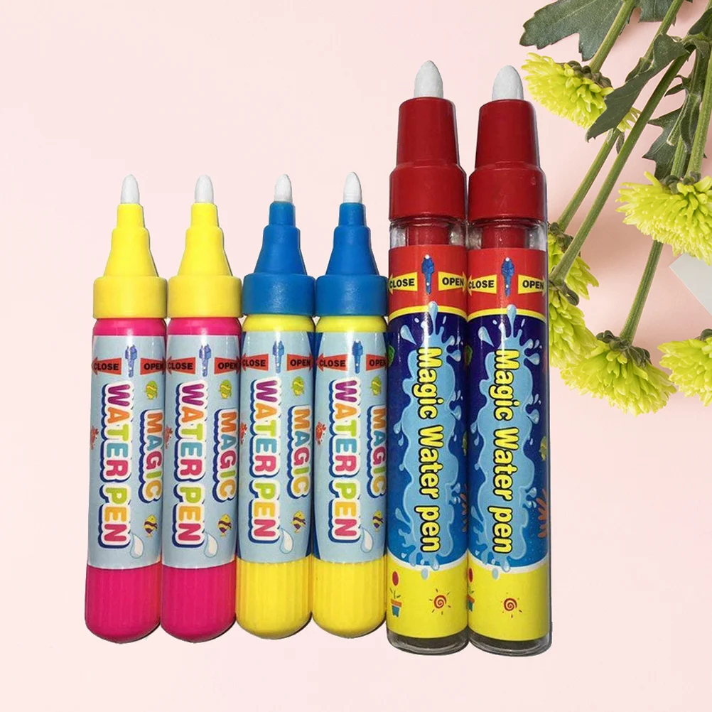 

6PC Water Brush Pen Environmental Protection Painting Cloth Pen for Kids Children Boys