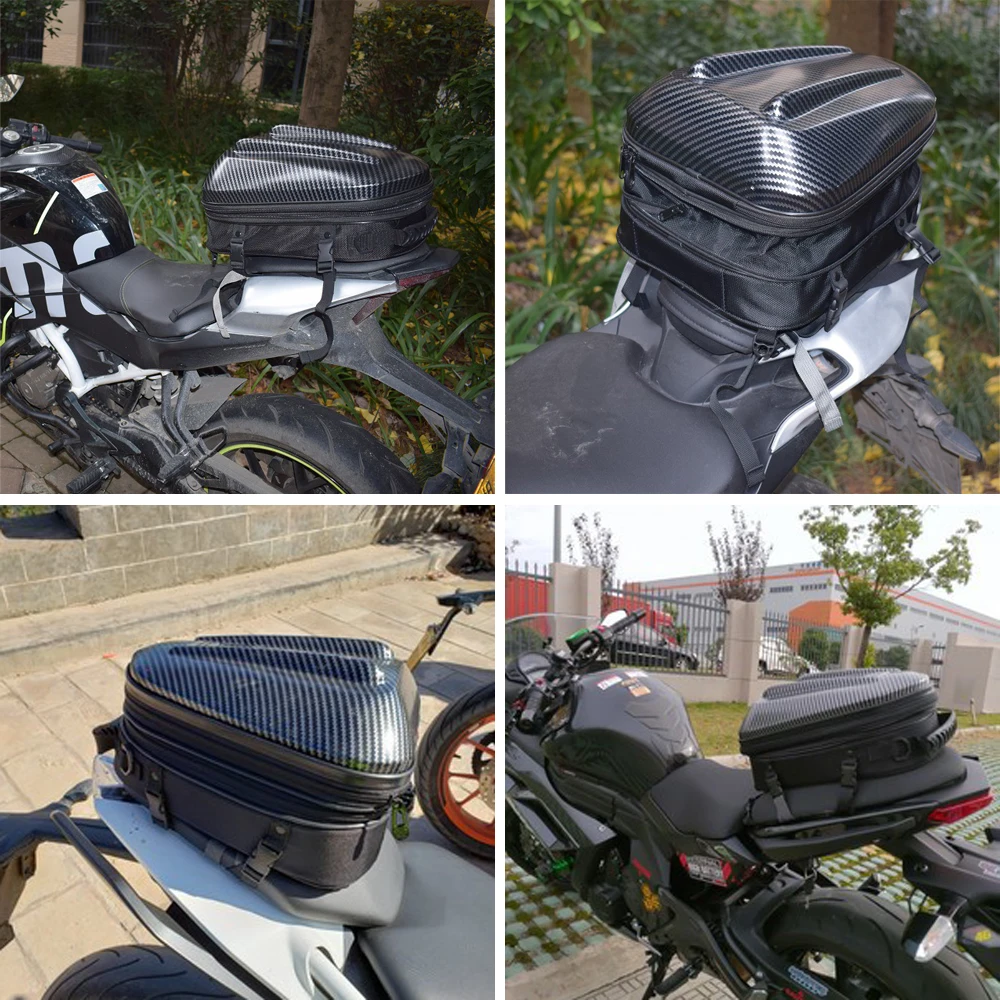 Motorcycle Tail Bag Universal ABS Waterproof Hard Case Tailbag Tool  Helmet Bags Travel For BMW YAMAHA KAWASAKI R1250GS NMAX enlarge