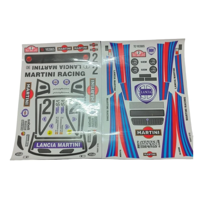 Lancia 037 ралли наклейка лист для RC Дрифт автомобиль 1/10 прозрачный корпус lexan