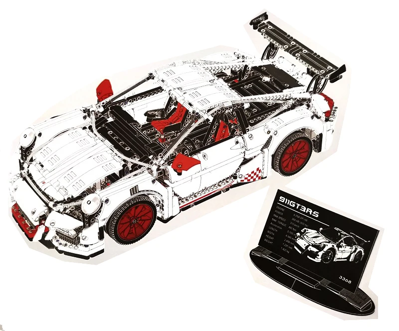 90089 2728 шт. Детский конструктор совместимый с 42056 20001 3368B 3368C