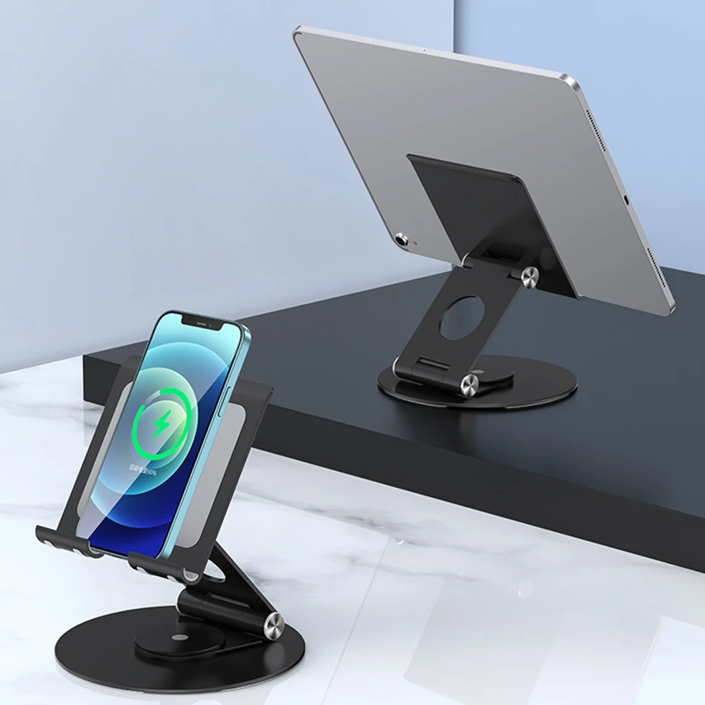 

2 Layer Foldable Laptop Stand Holder Aluminum Alloy Desktop Tablet Smartphone Bracket Universal Non-slip Phone Holder for iPhone