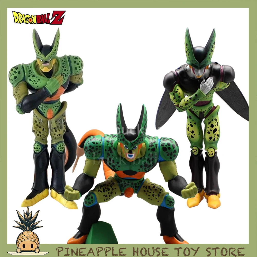 

32cm Dragon Ball Z Action Figure Cell Anime Figure Second Form Figurine Model PVC Statue Doll Collection Desktop Christmas Gifts