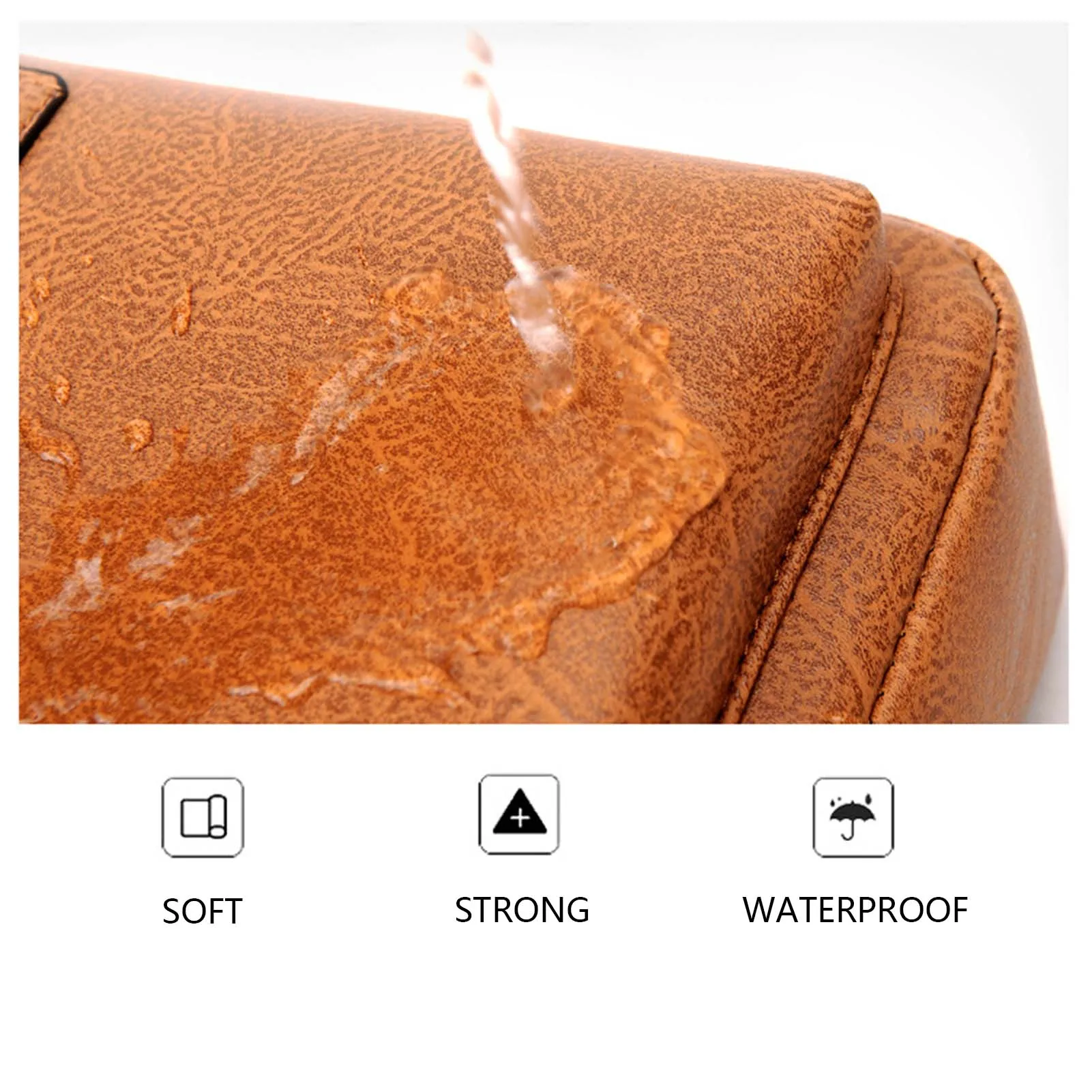 Portable Solid-Color Men's Shoulder Bag Large Capacity Lightweight Small Bag For Men Daily Use