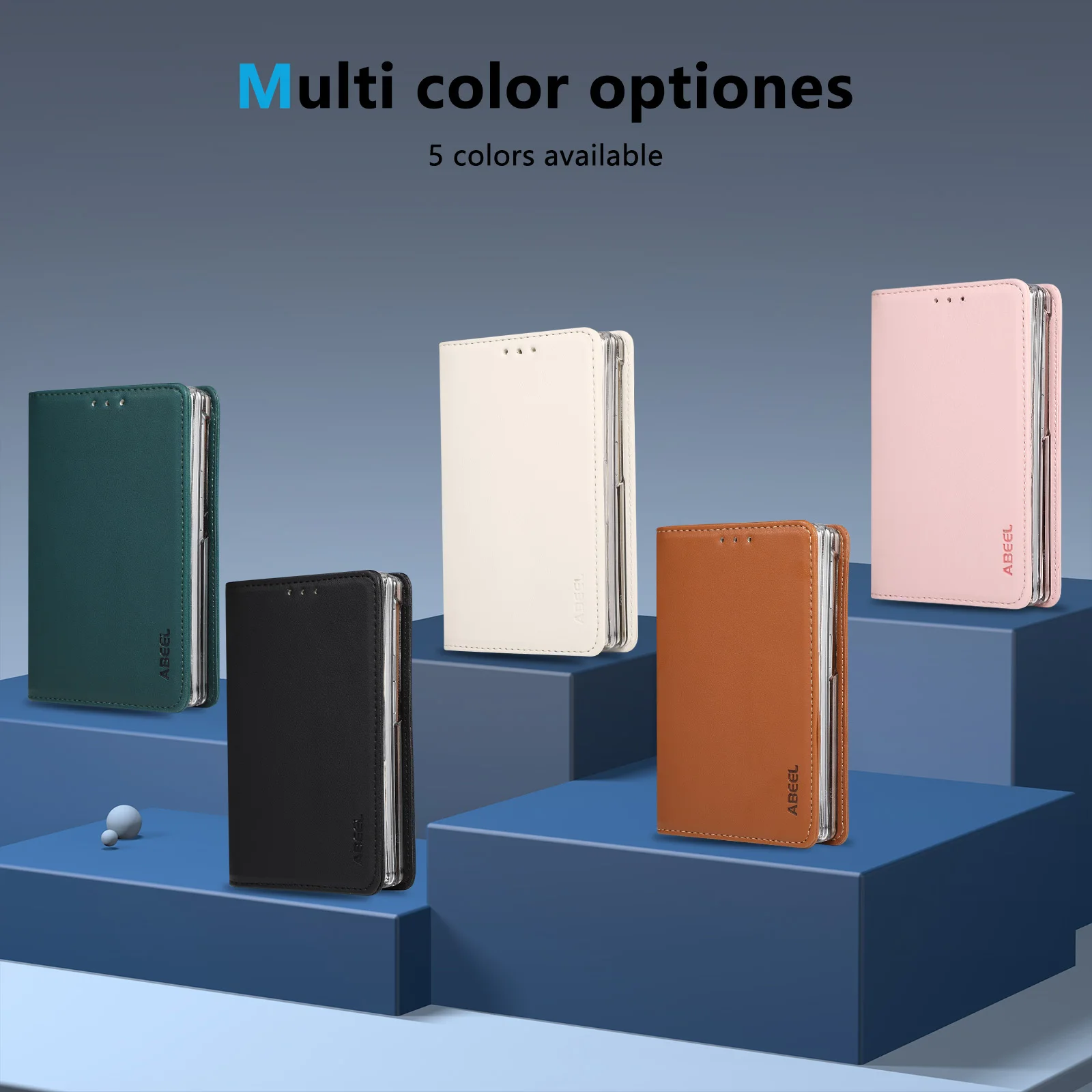 Чехол-книжка Flip Cards Solt из искусственной кожи для Samsung Galaxy Z Fold8 Fold 8, ударопрочный, с подставкой, RFID-защитой, тонкий. (art.: 3920dce1ffb02) - 3920dce1ffb02