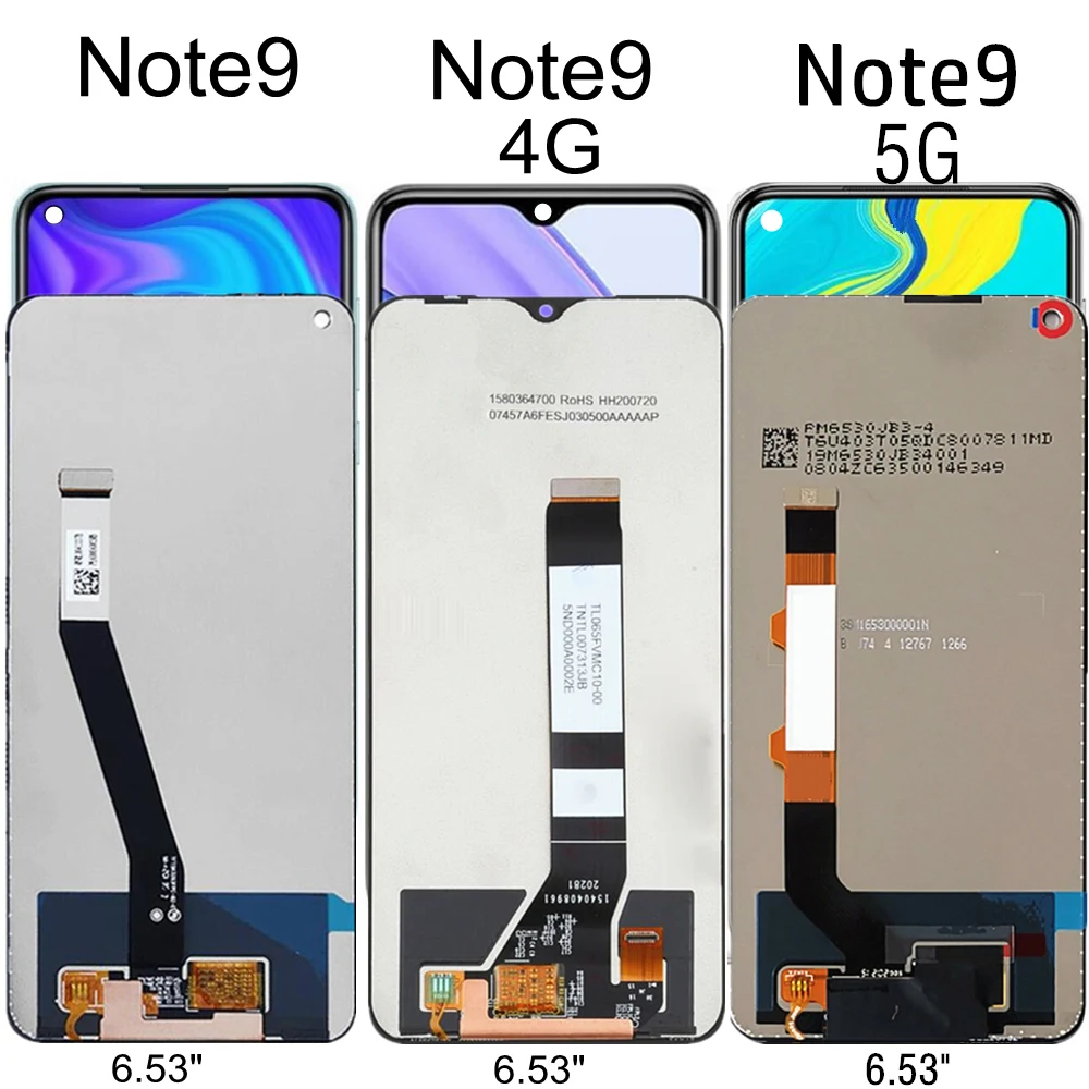 

LCD For Xiaomi Redmi Note 9 4G 5G M2003J15 PRO LCD Display Touch Screen Assembly Replacement For Note9 M2010J19SC LCD