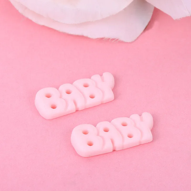 5 шт. BABY алфавит бренд мультфильм смола плоская задняя часть diy ювелирные