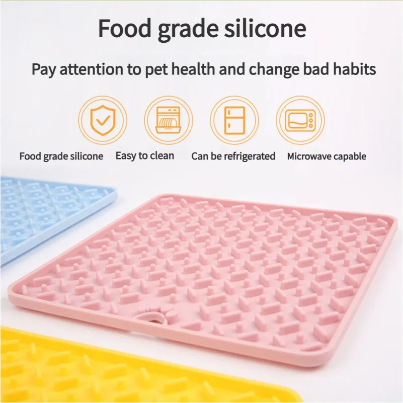 Подставка для столовых приборов кошек коврик медленного кормления коврики