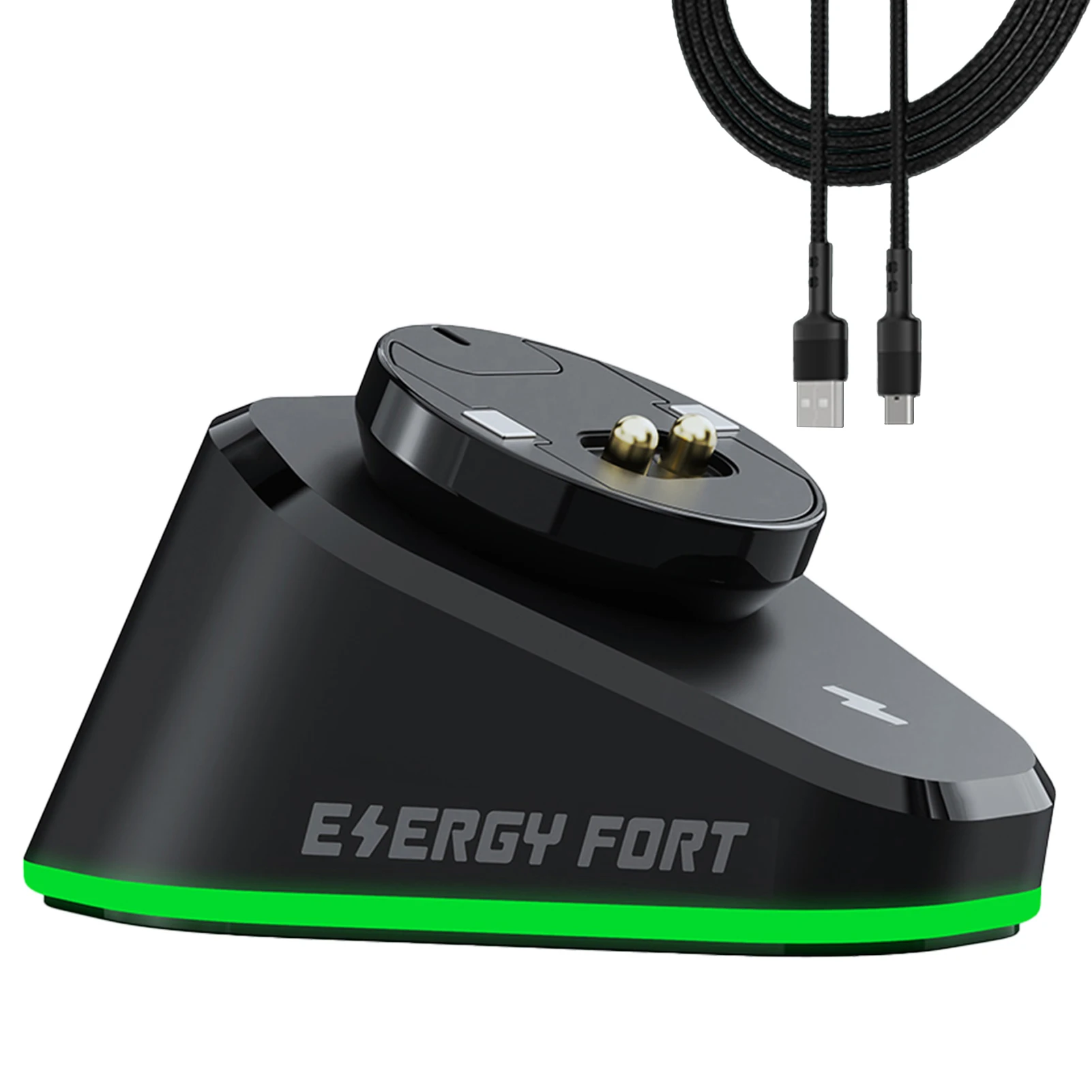 

Mouse Charging Dock Non-Slip Design Mouse Charging Stand Non-Slip Design Magnetic Connection Fast Charger With Charging Cable