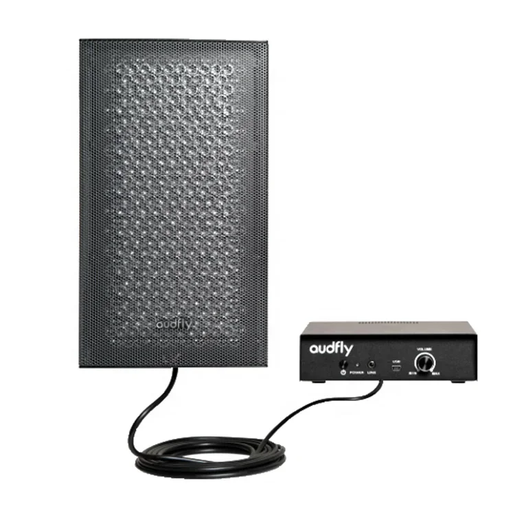 

Black Color Wall Mounted Ultrasonic Museum Soundbeam Directional Speaker