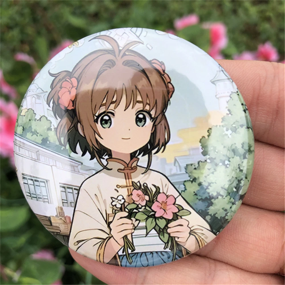 Аниме карточка Captor Sakura LI SYAORAN DAIDOUJI TOMOYO косплей костюм аксессуары брошь булавка
