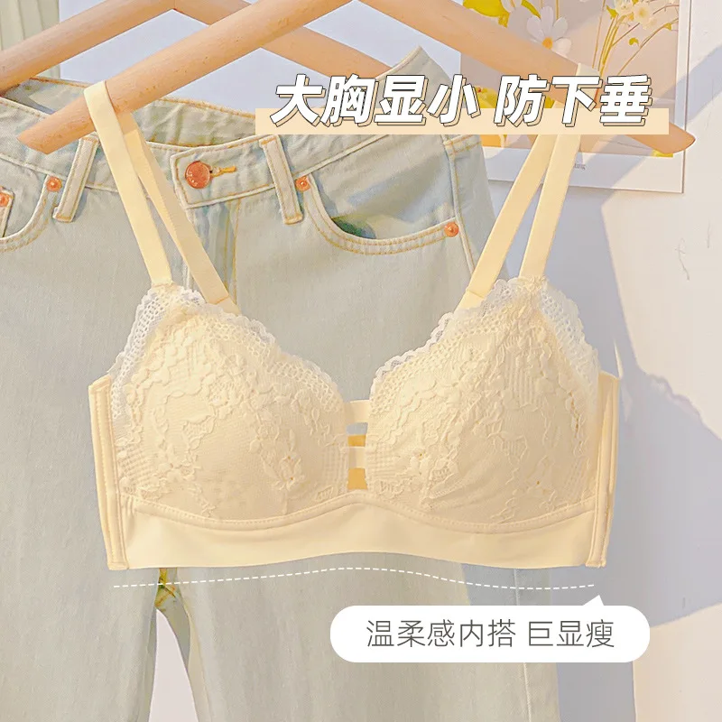 

Breathable Ultra Thin Bra Lace Sexy Underwear Without Steel Ring