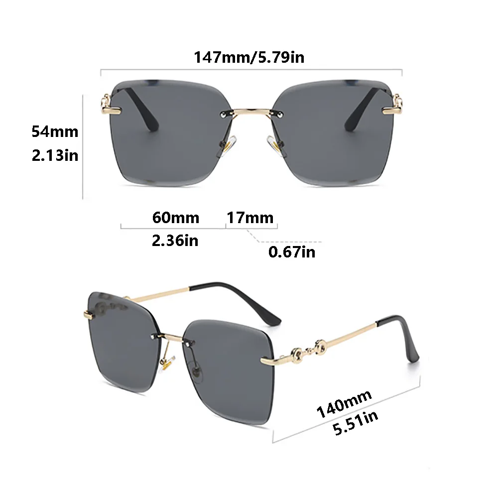 Новые дизайнерские квадратные солнцезащитные очки для женщин 2024 модные без