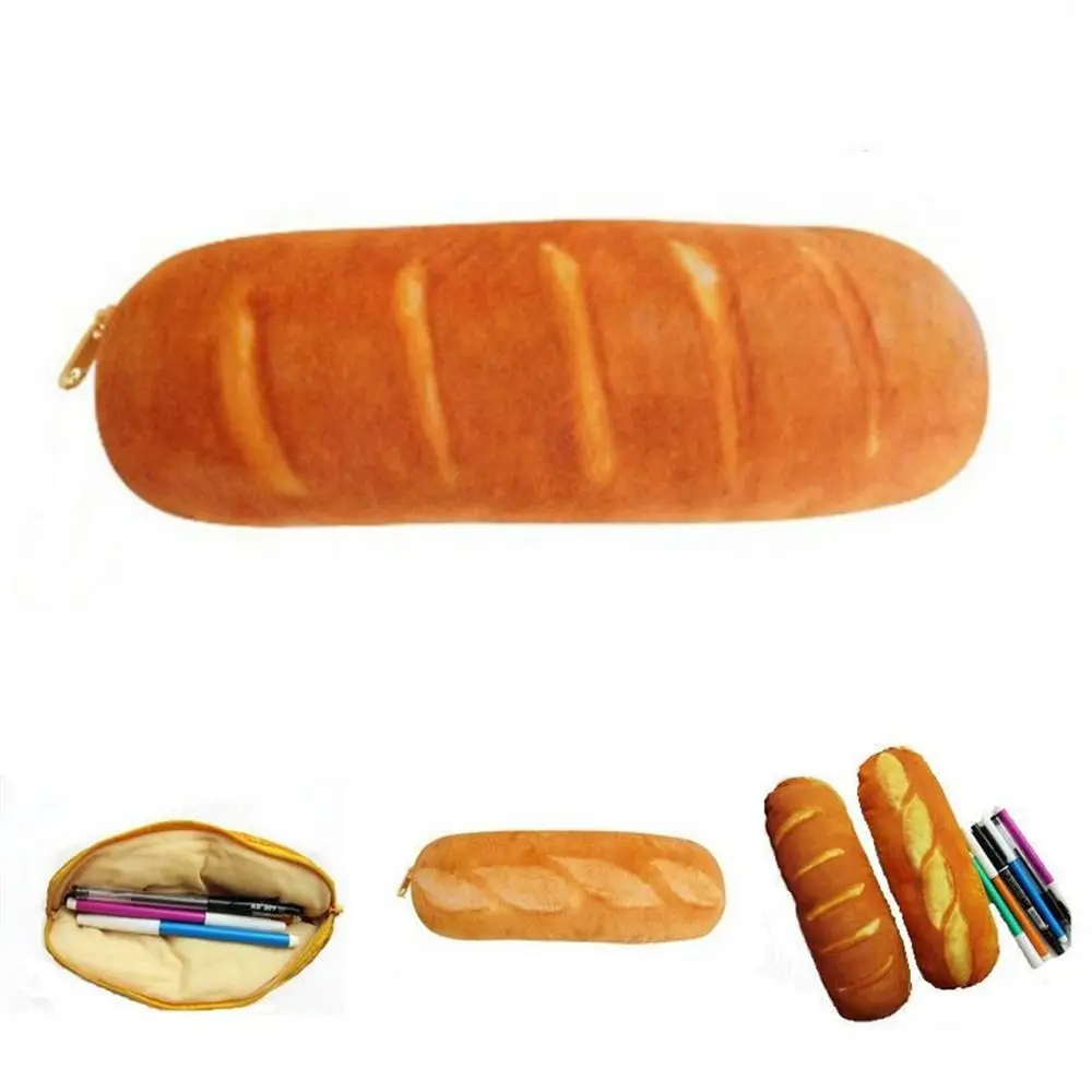 

Simulate Bread Bread Pencil Case Creativity Hot Dog Storage Bag Pen Bag Large Capacity Plush Bread Pencil Bag School Supplies