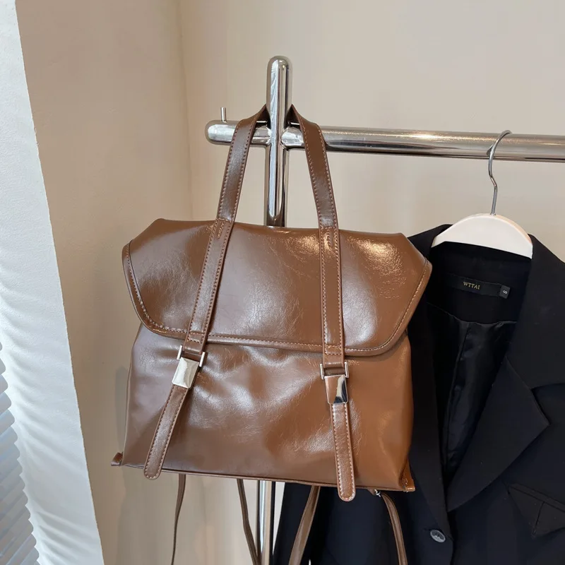 Женская сумка британский ретро-рюкзак новинка 2024 модный портативный портфель в