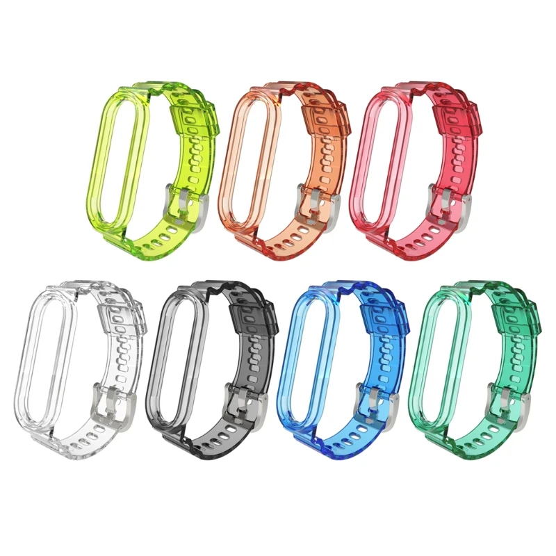 

Sweatproof Band for Smart Watch Straps for Mi Band 6 5 4 3 Waterproof Adjustable Wristband TPU Bracelet